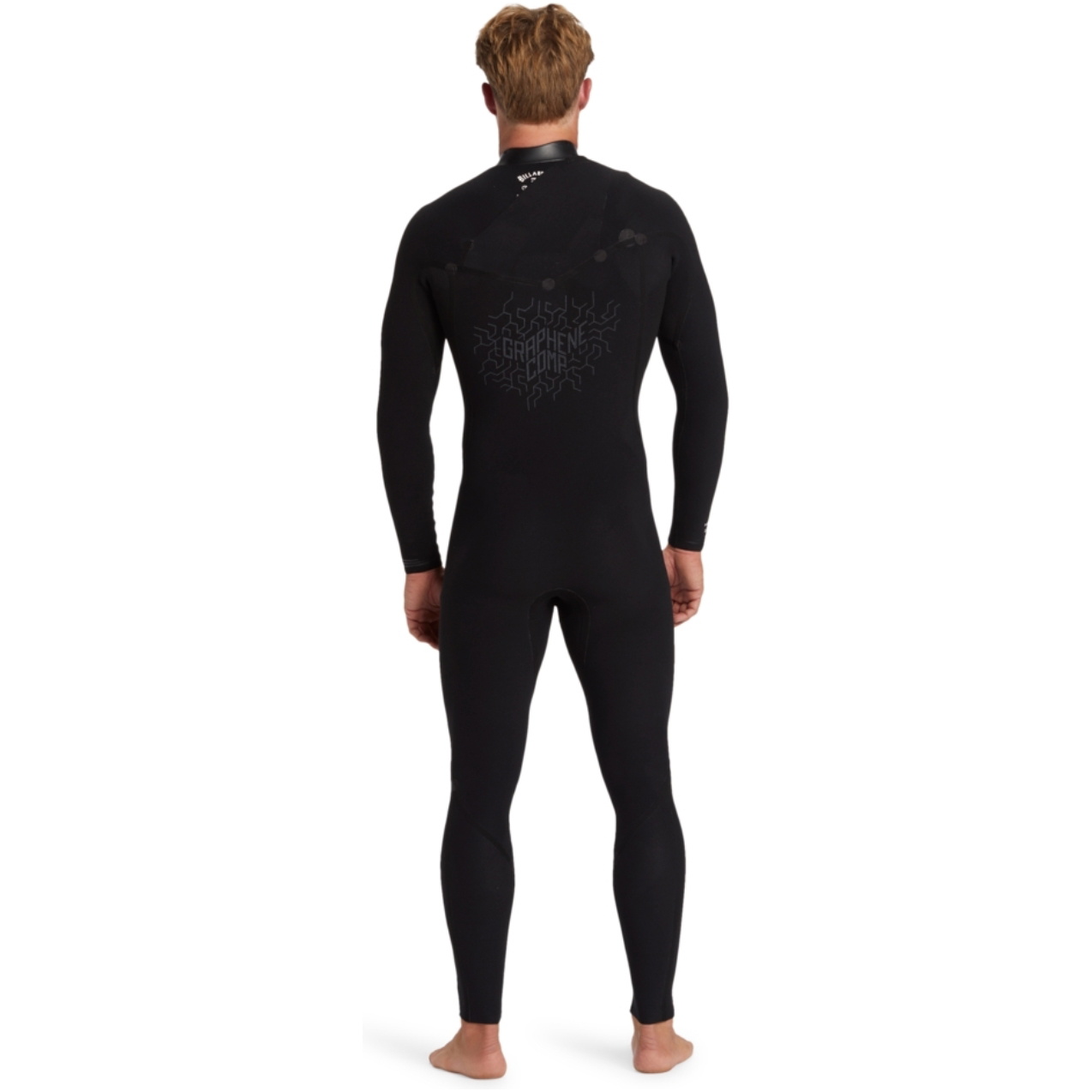 2026 Billabong Männer Revolution Natural 3/2mm Brustreißverschluss Neoprenanzug ABYW100266 - Black